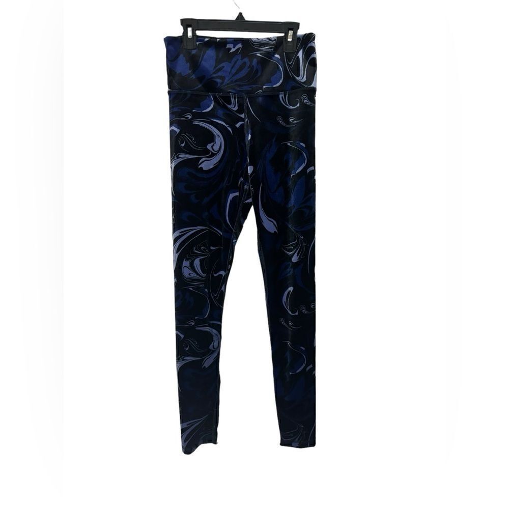 Athleta Women's Elation Velvet Tight Small Color Agate Paisley Black - Picture 5 of 11